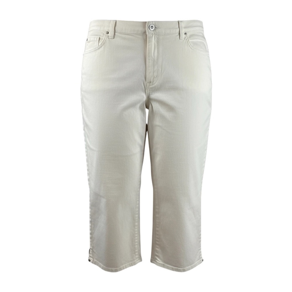 Gloria Vanderbilt White Amanda Capri Jeans